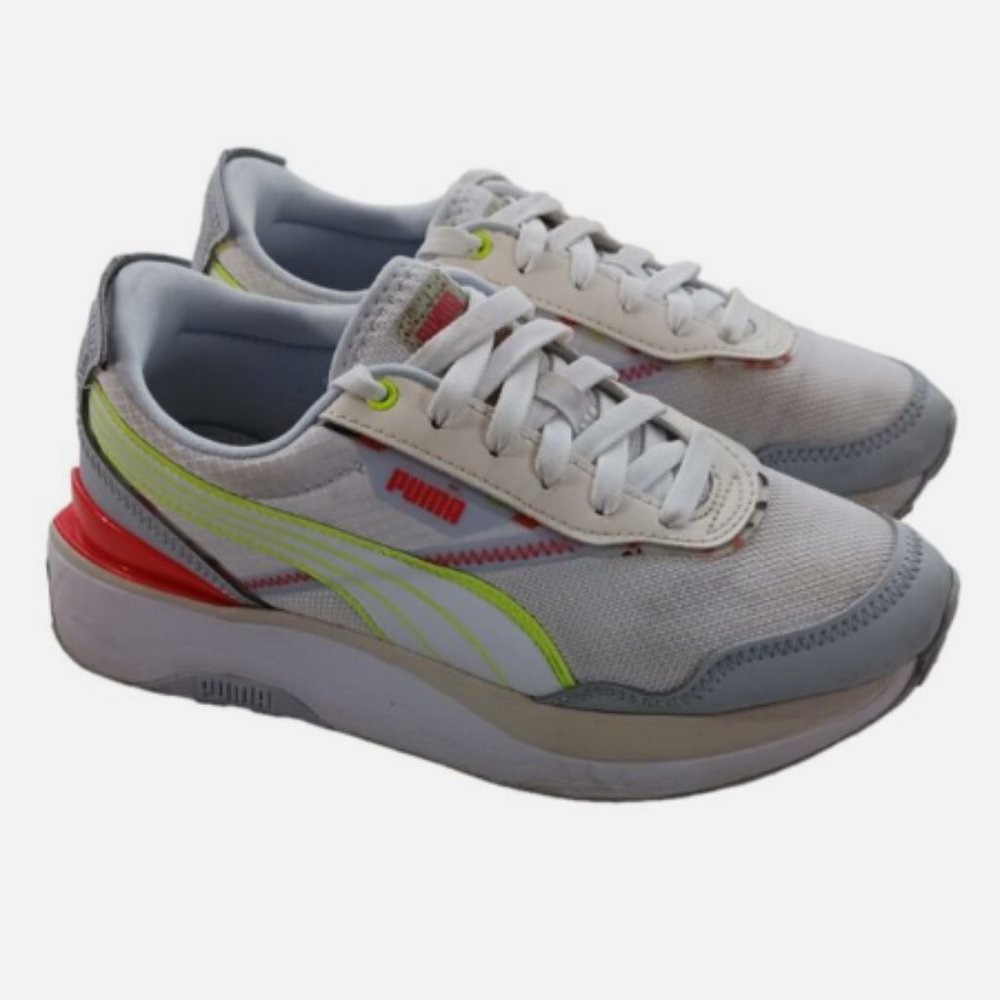 Puma Cruise Rider Rave White Womens Training Sneaker Shoes Sz 7 White 383682-02 - Picture 2 of 10